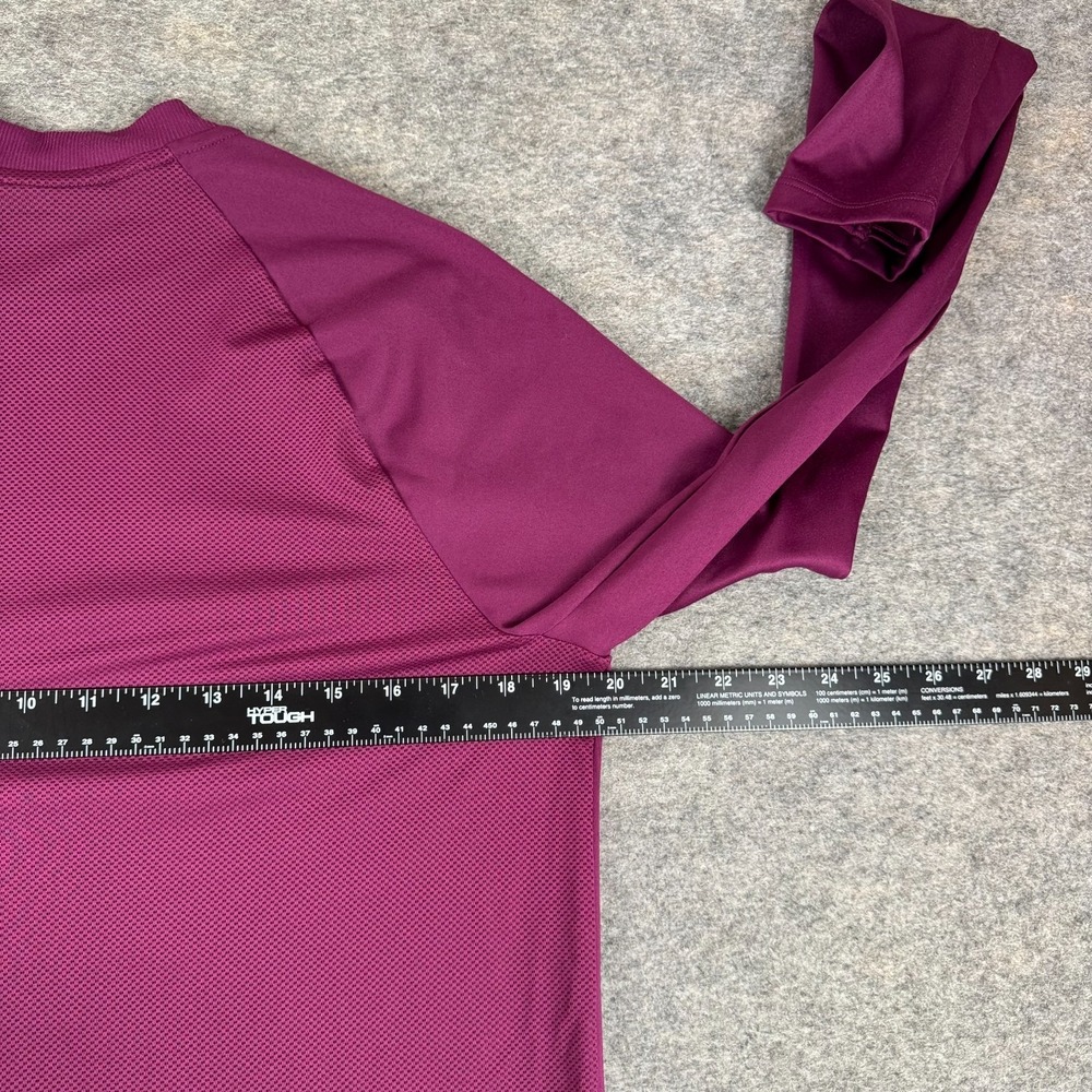 Nike Air Running Midlayer Mesh Long Sleeve Top DM7545-610 Purple Womens Large L - Picture 8 of 10